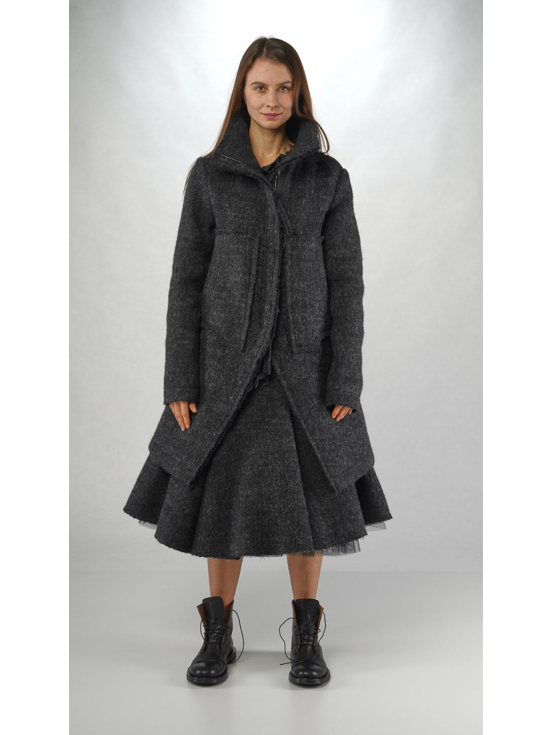 Rundholz - Taillierter Wollmix Mantel - 2251121208