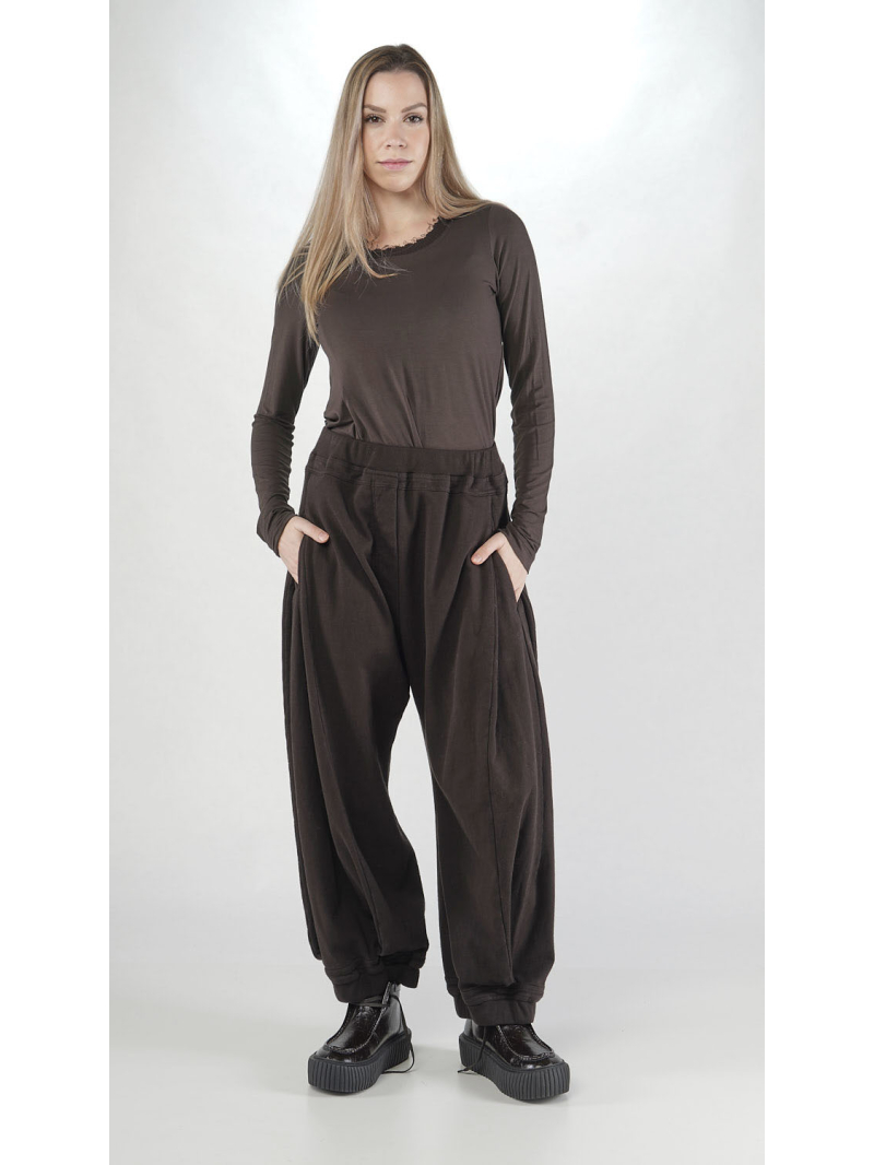 Rundholz - Ballonförmige French Terry Hose - 2251270105