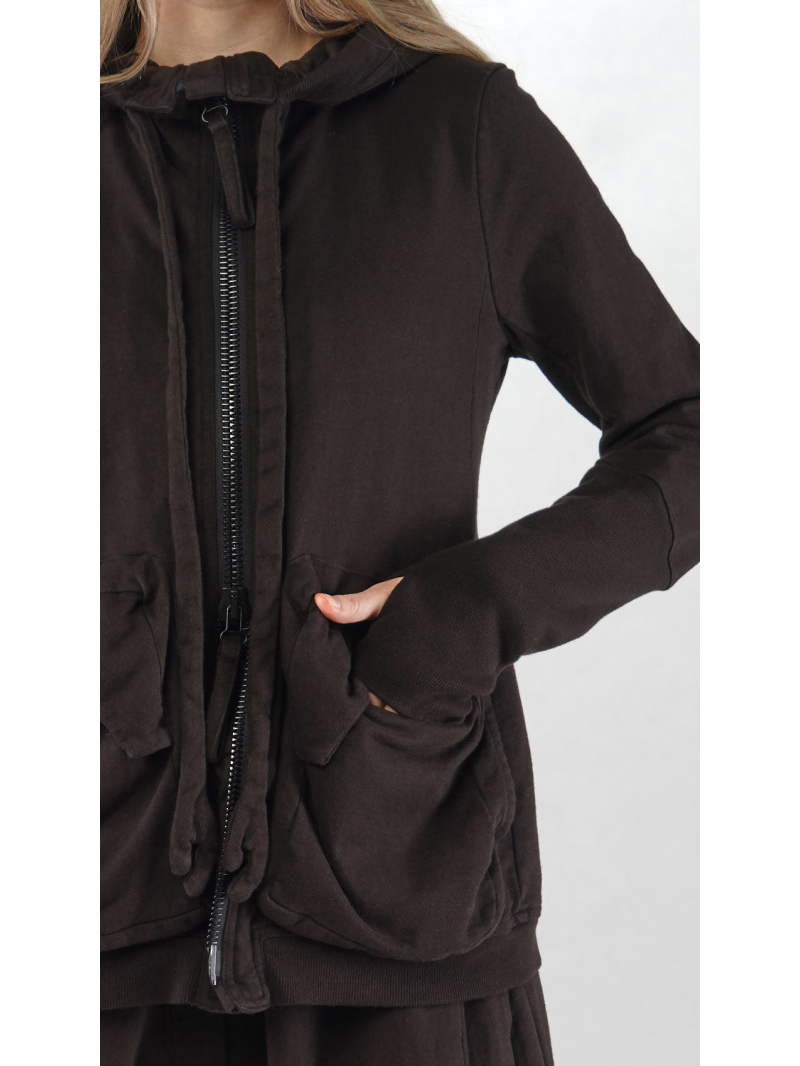 Rundholz - Taillierte French Terry Jacke - 2251271102