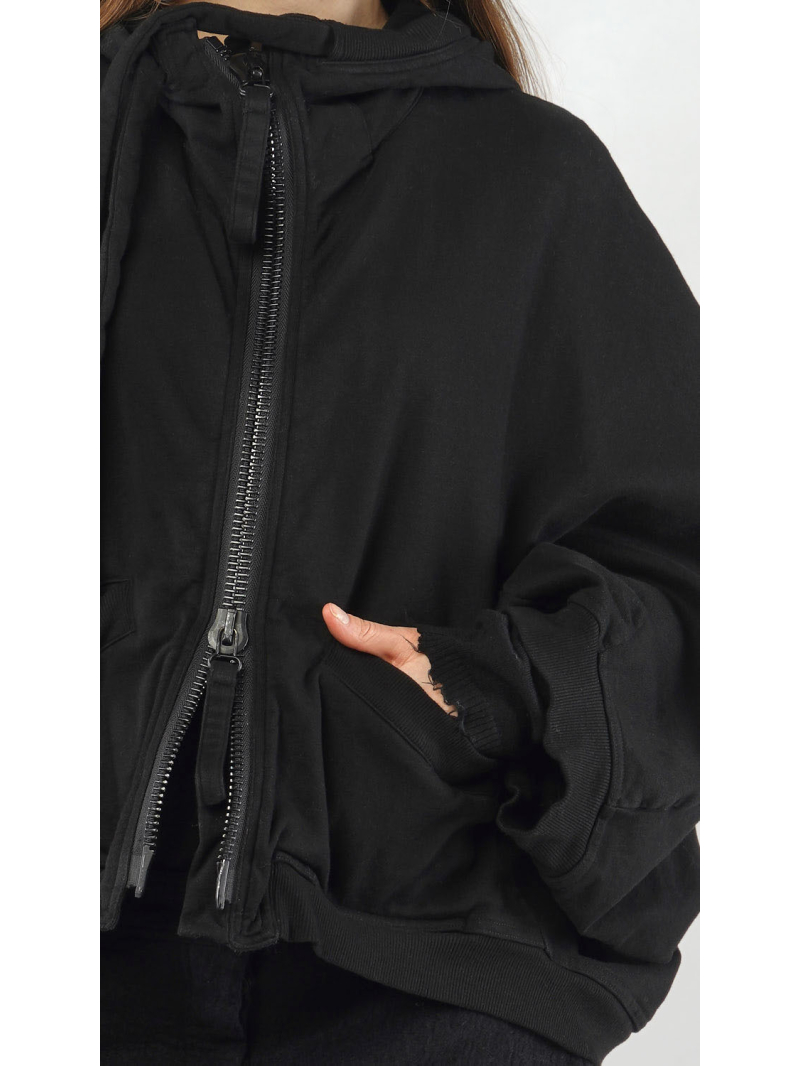 Rundholz - Ballonförmige French Terry Jacke - 2251271103