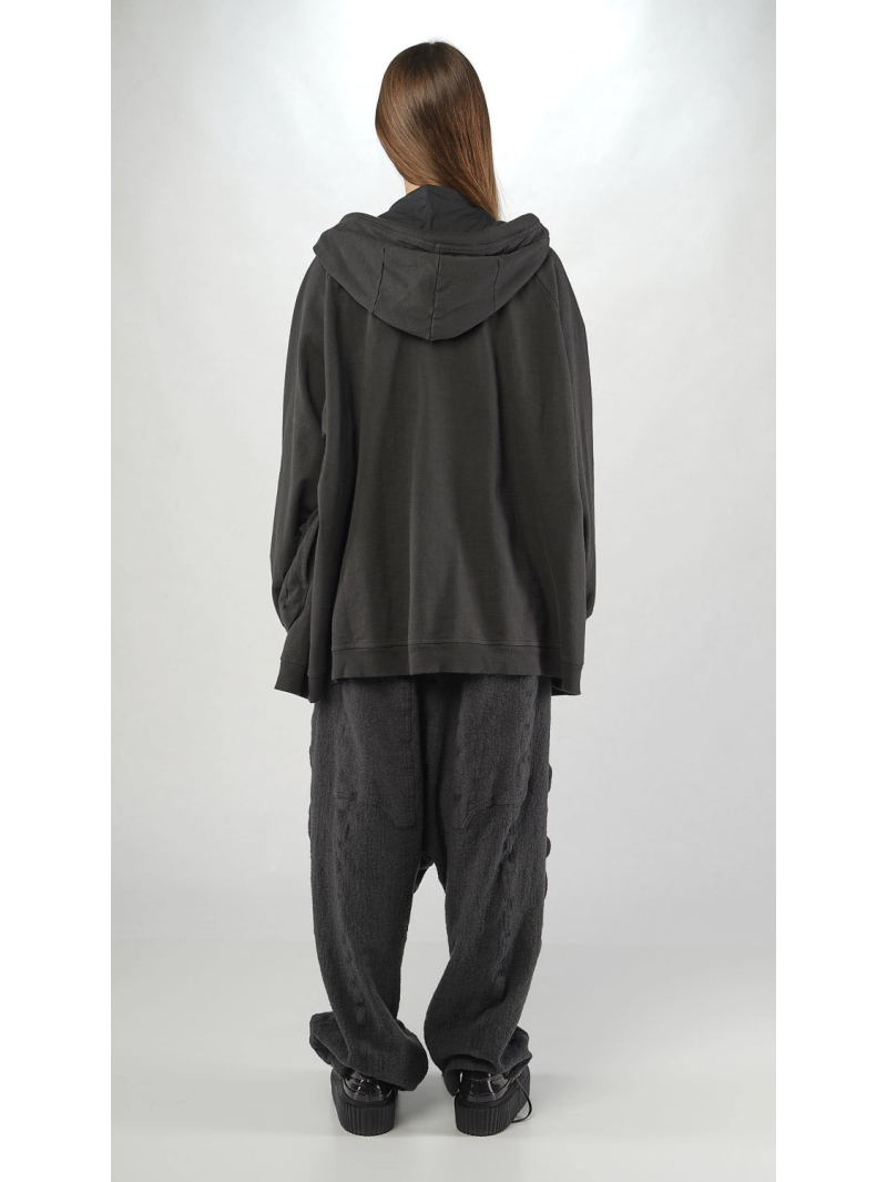 Rundholz - A-förmige French Terry Jacke mit Heruasnehmbaren Einsatz - 2251271104