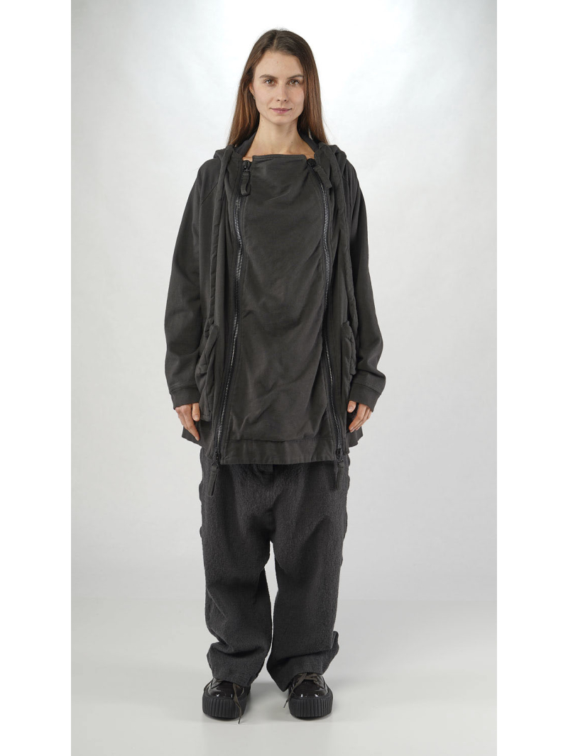 Rundholz - A-förmige French Terry Jacke mit Heruasnehmbaren Einsatz - 2251271104