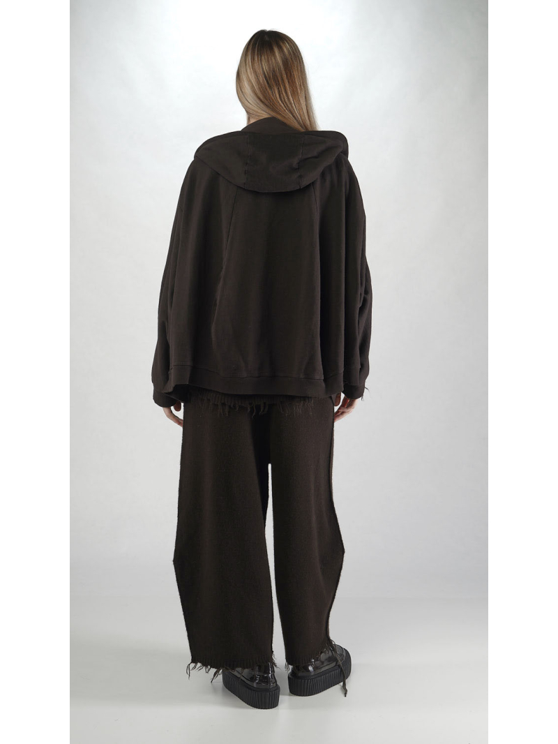 Rundholz - Hüftlange French Terry Jacke - 2251271107