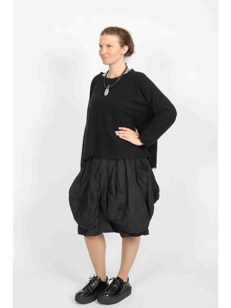 Rundholz - Pull-over évasé en laine et poils de raton laveur - 2251330701