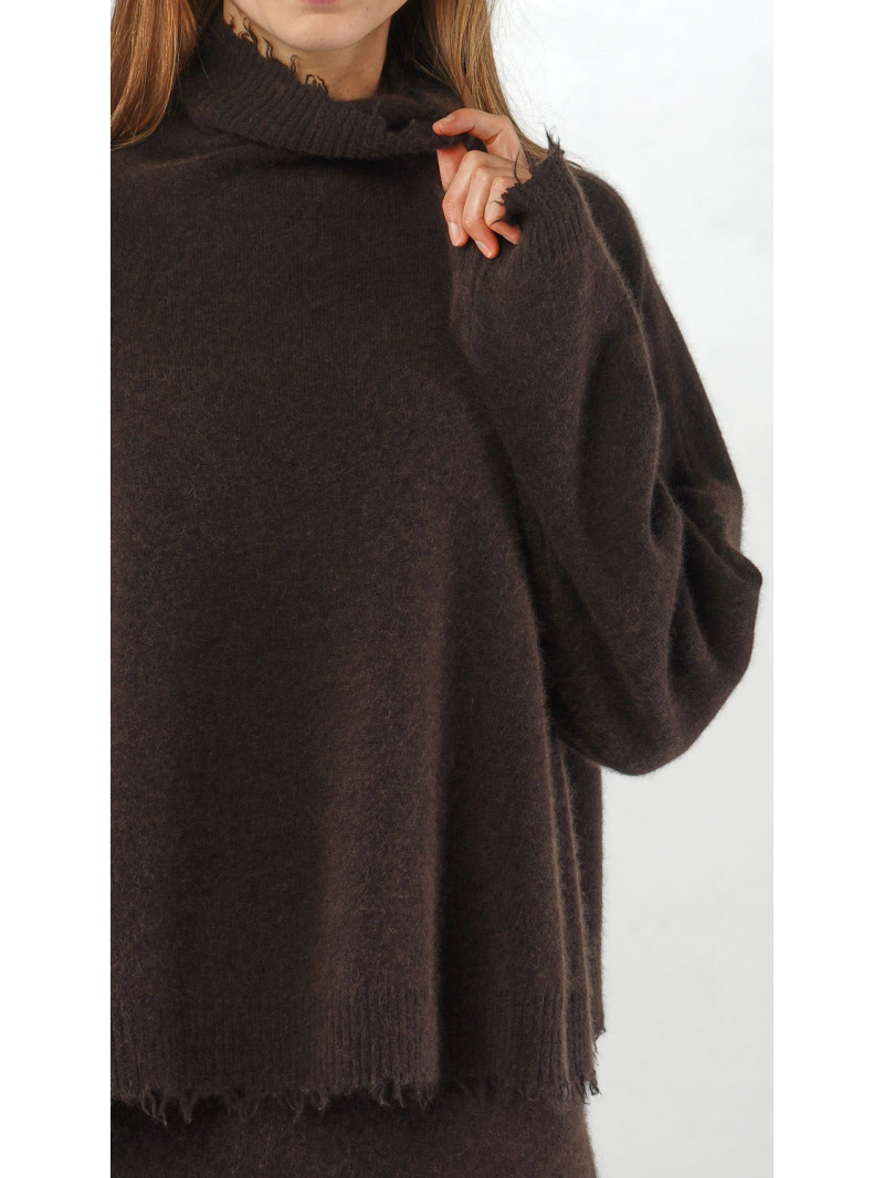 Rundholz - Kurzer Merino Pullover - 2251330702