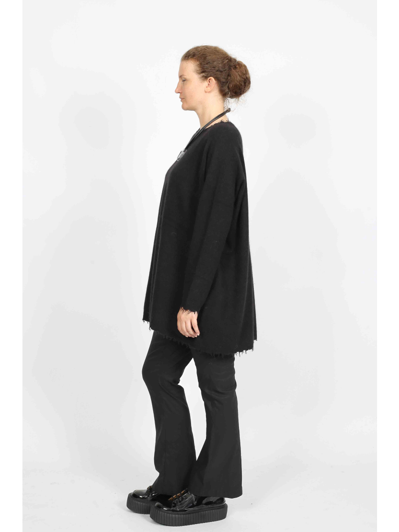 Rundholz - Tunique exclusive en tricot de laine et poils de raton laveur - 2251337004