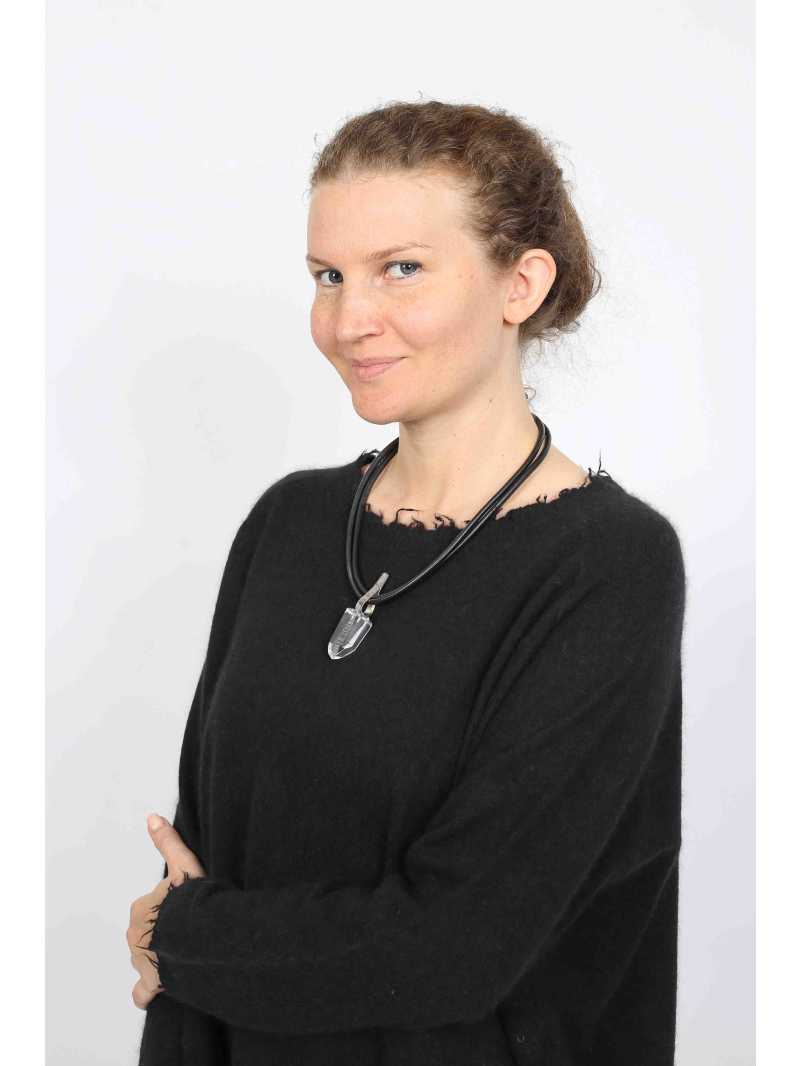 Rundholz - Tunique exclusive en tricot de laine et poils de raton laveur - 2251337004