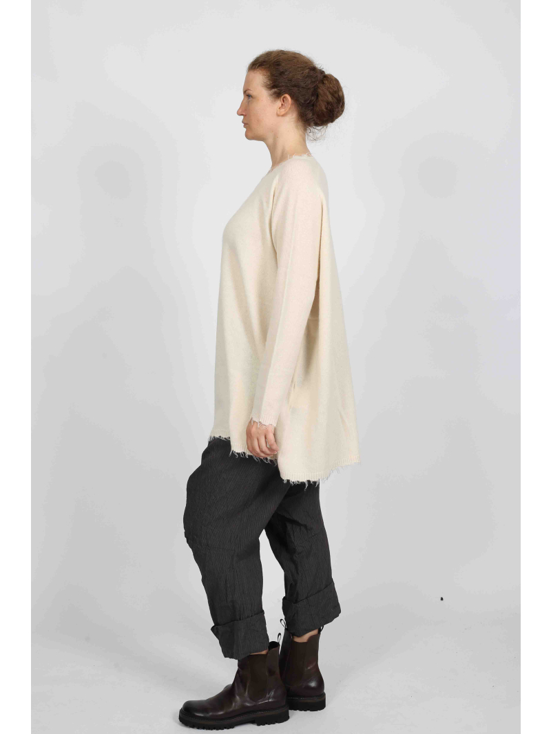 Rundholz - Tunique exclusive en tricot de laine et poils de raton laveur - 2251337004