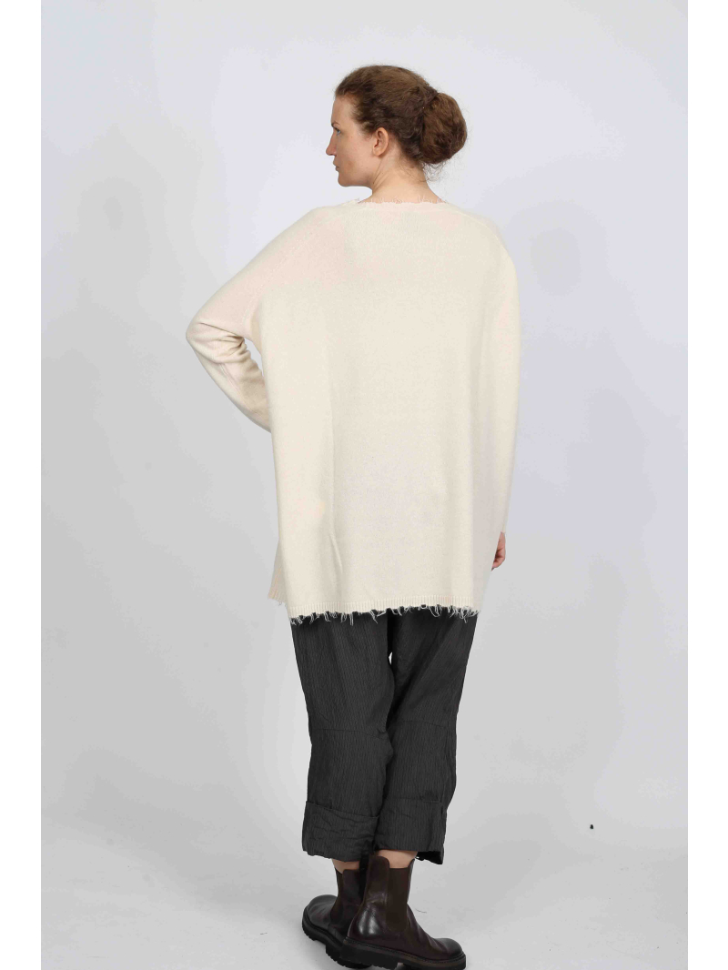 Rundholz - Tunique exclusive en tricot de laine et poils de raton laveur - 2251337004