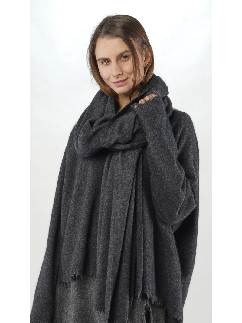 Rundholz - Oversize Merino Strickschal - 2251337708