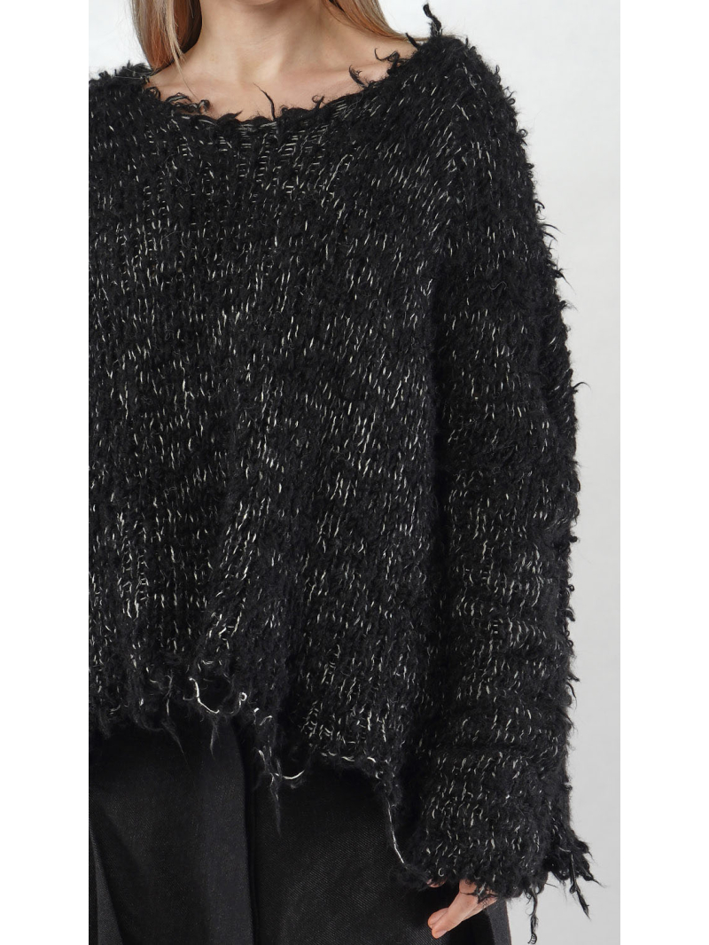 Rundholz - Hüftlanger Woll Pullover - 2251380701