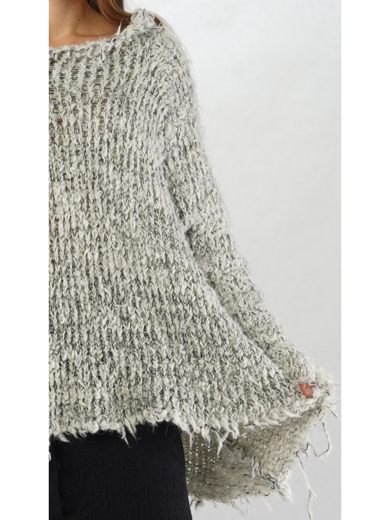 Rundholz - Weiter Woll Pullover - 2251380702