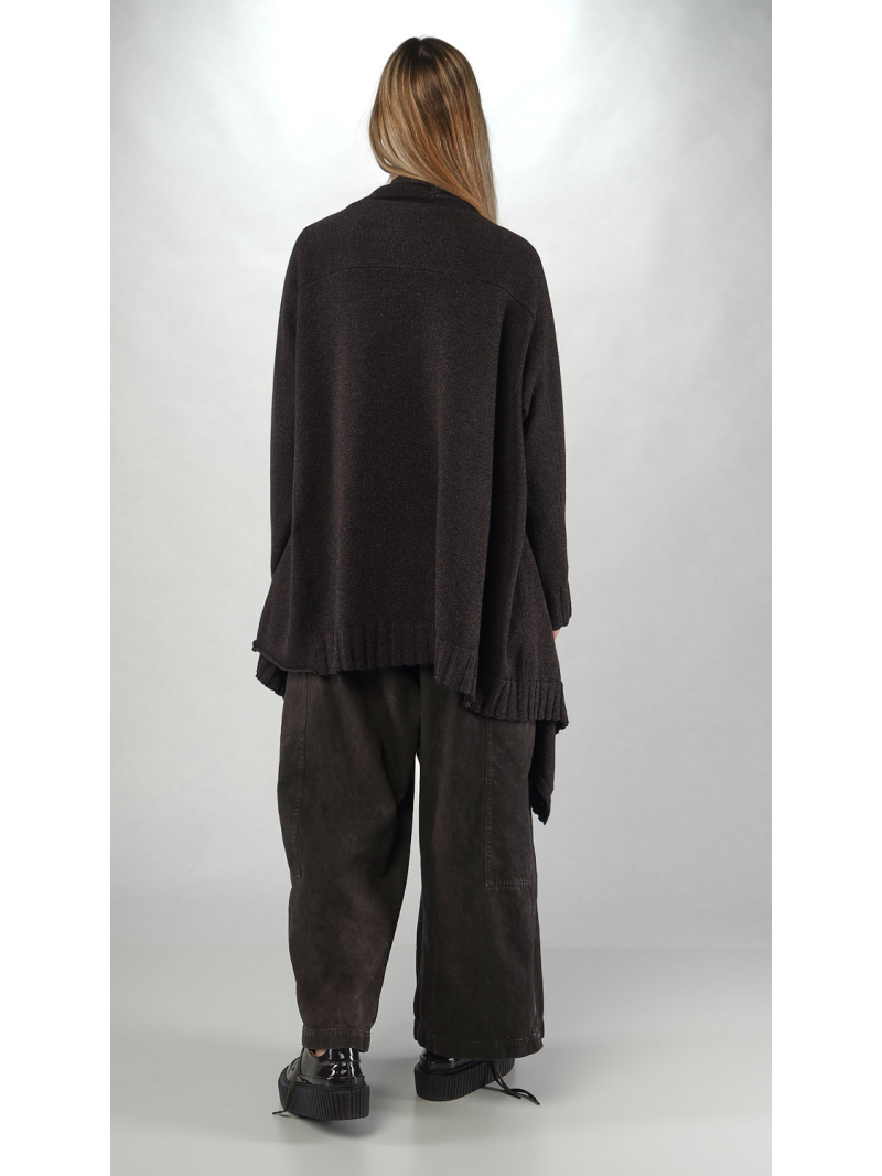 Bois rond - Cardigan en laine mélangée en forme de boîte - 2251397104