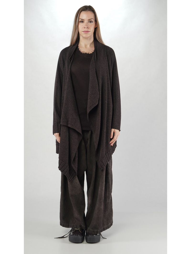 Bois rond - Cardigan en laine mélangée en forme de boîte - 2251397104