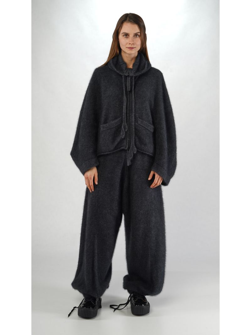 Rundholz - Ballonförmige Waschbär Strickjacke - 2251417108