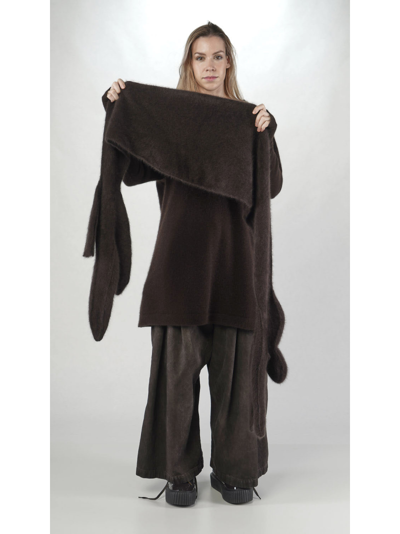 Rundholz - Waschbär Strickschal mit Monsterhänden - 2251417705