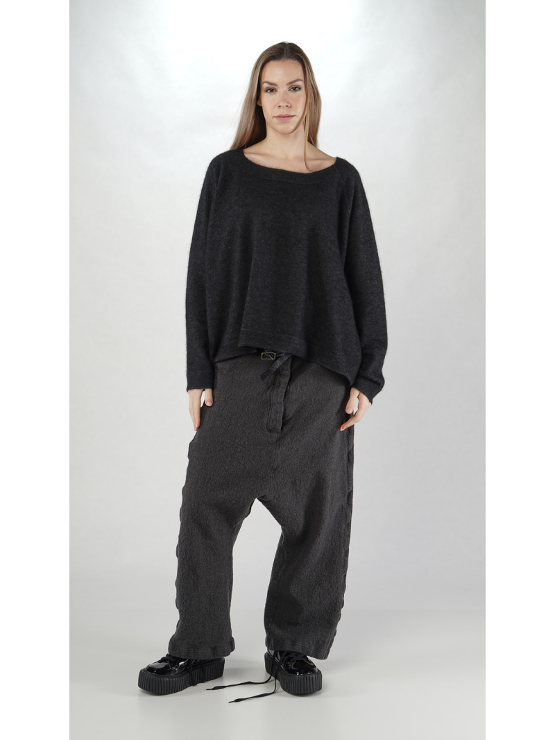 Rundholz - Kurzer Woll Pullover - 2251420704