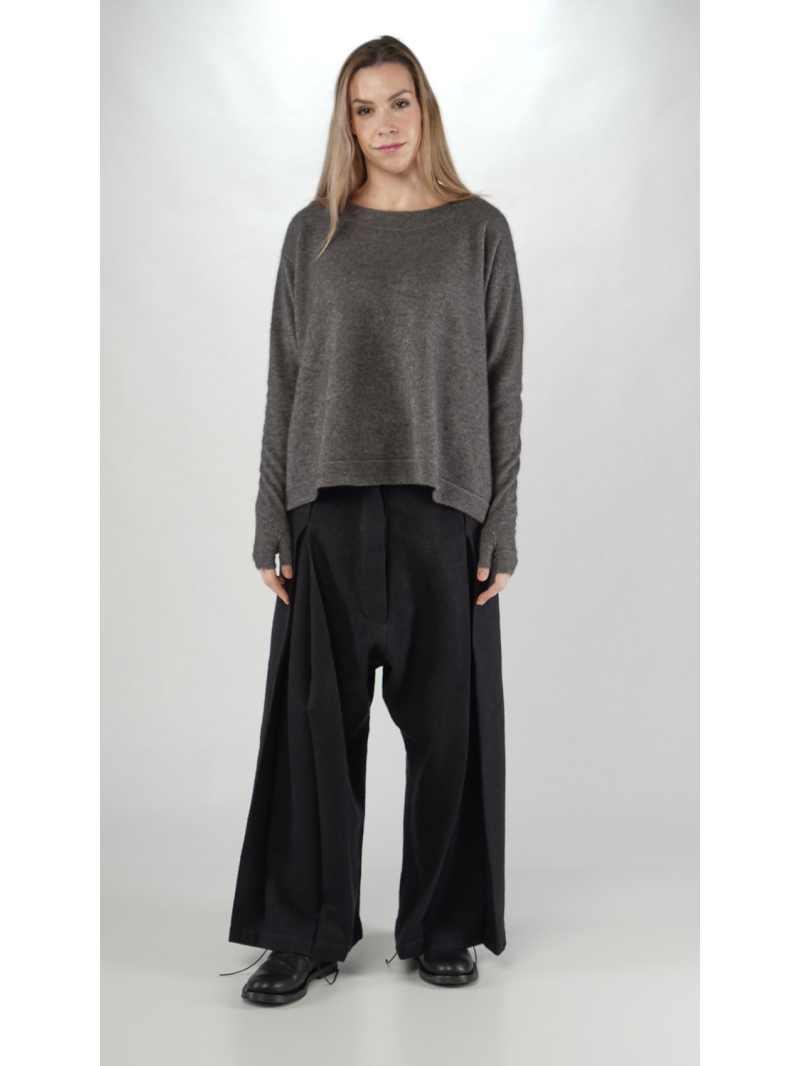 Rundholz - Woll Pullover mit Angeschnittenem Handschuh - 2251420705