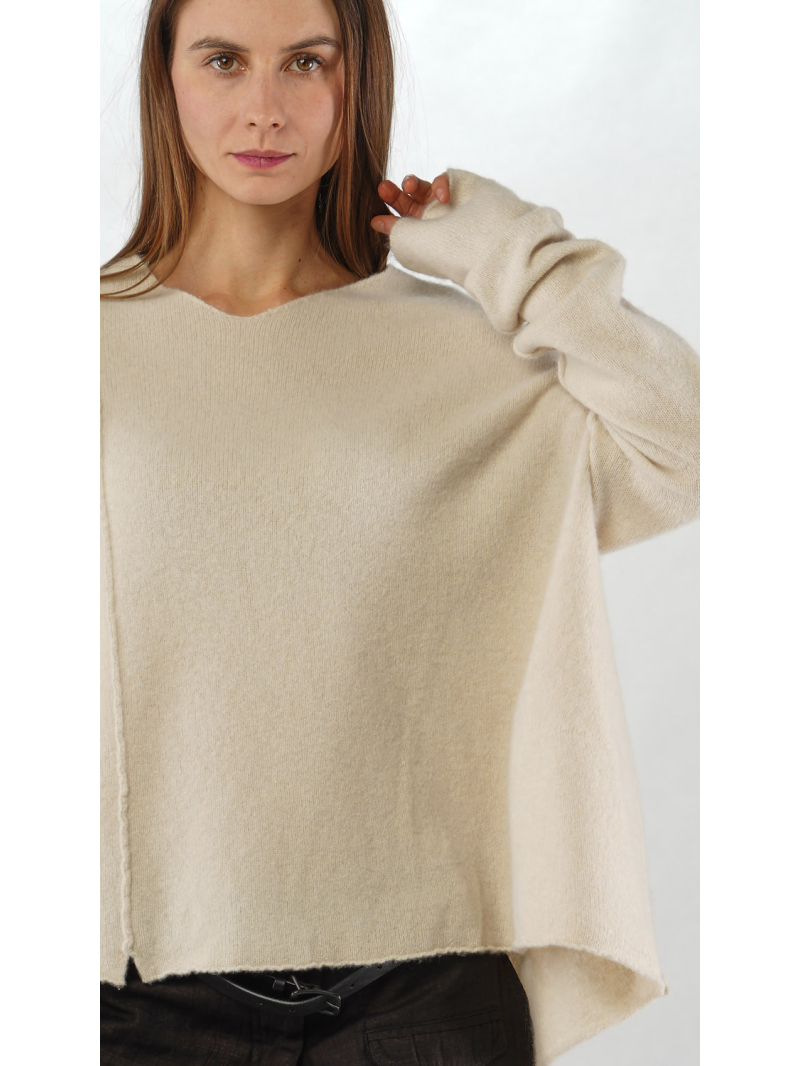 Bois rond - Pull en cachemire mélangé en forme de ballon - 2251440703