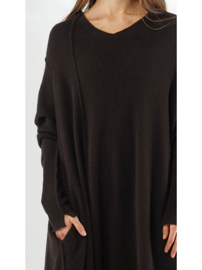 Bois rond - Tunique en cachemire mélangé en forme de ballon - 2251447004