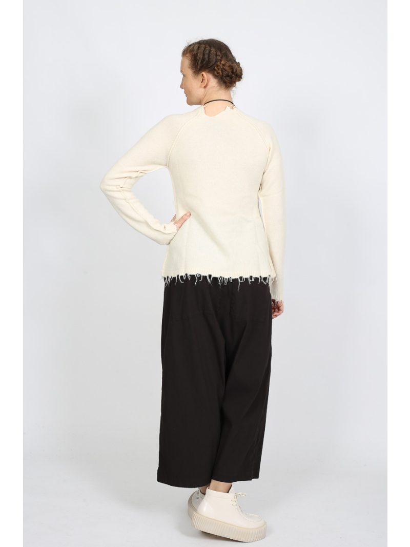 Bois rond - Pull cintré en laine et yak - 2251530701