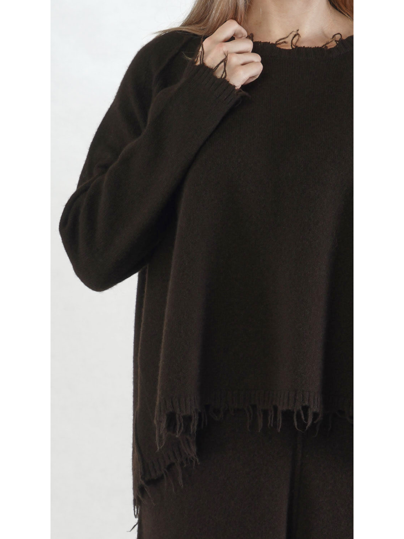 Rundholz - Ausgestellter Merino yak Pullover - 2251530702