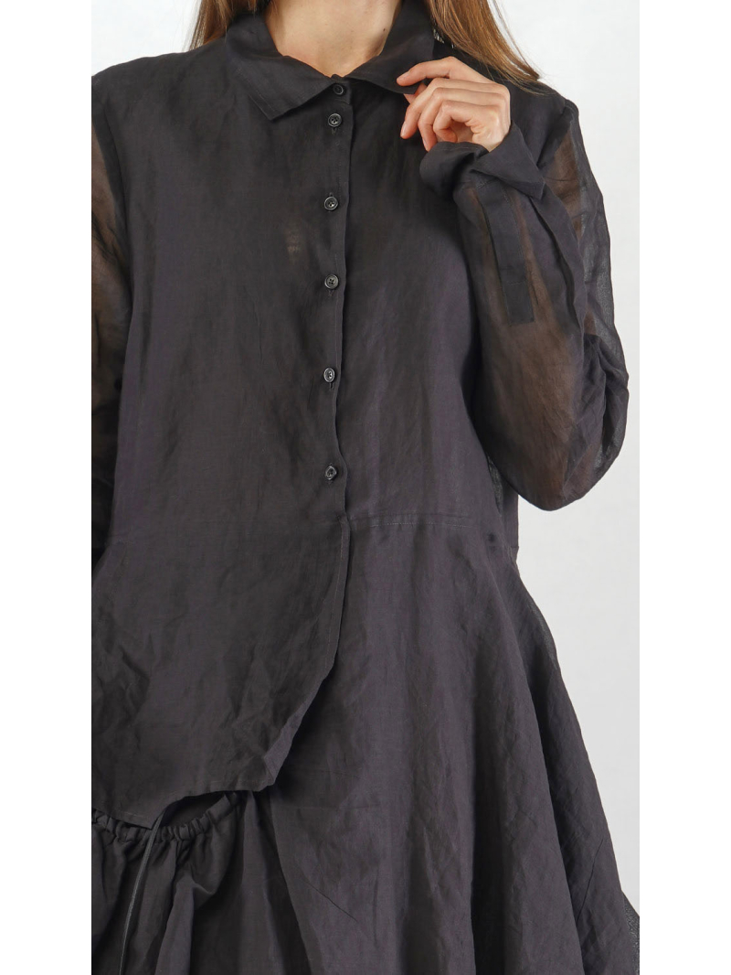 Bois rond - Robe en voile en forme de ballon - 2251550903