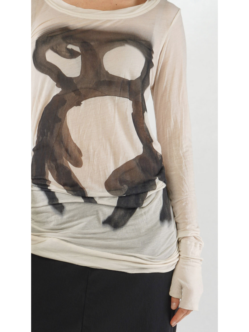 Bois rond - Bois rond T-shirt élégant en lyocell et soie - 2251620501