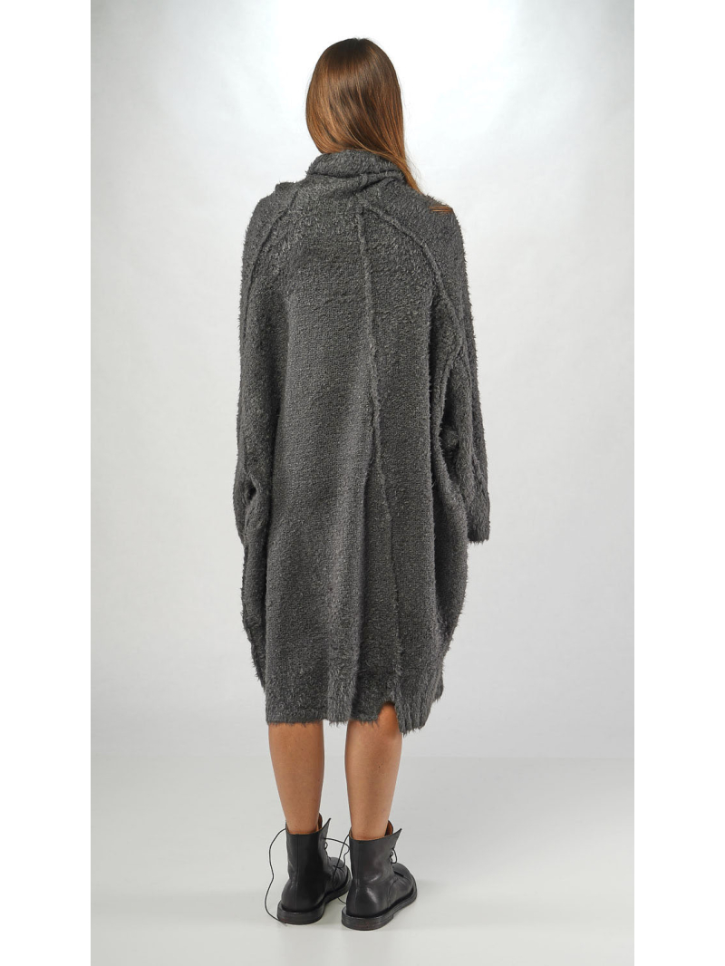 Bois rond - Robe asymétrique en tricot de soie Tussah - 2251657306