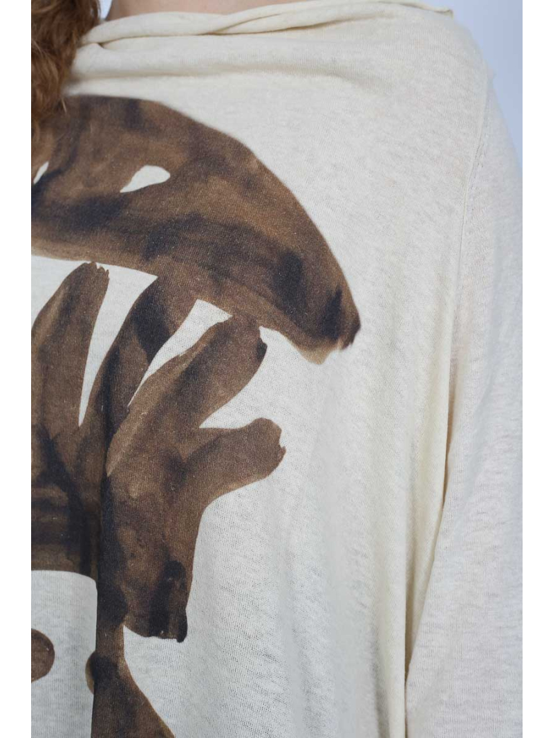 Rundholz - Pull-over en chanvre et coton avec application de rayures - 2251740702