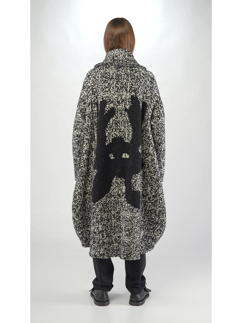 Rundholz - Manteau en tricot en forme de ballon avec détail monstre - 2251757201