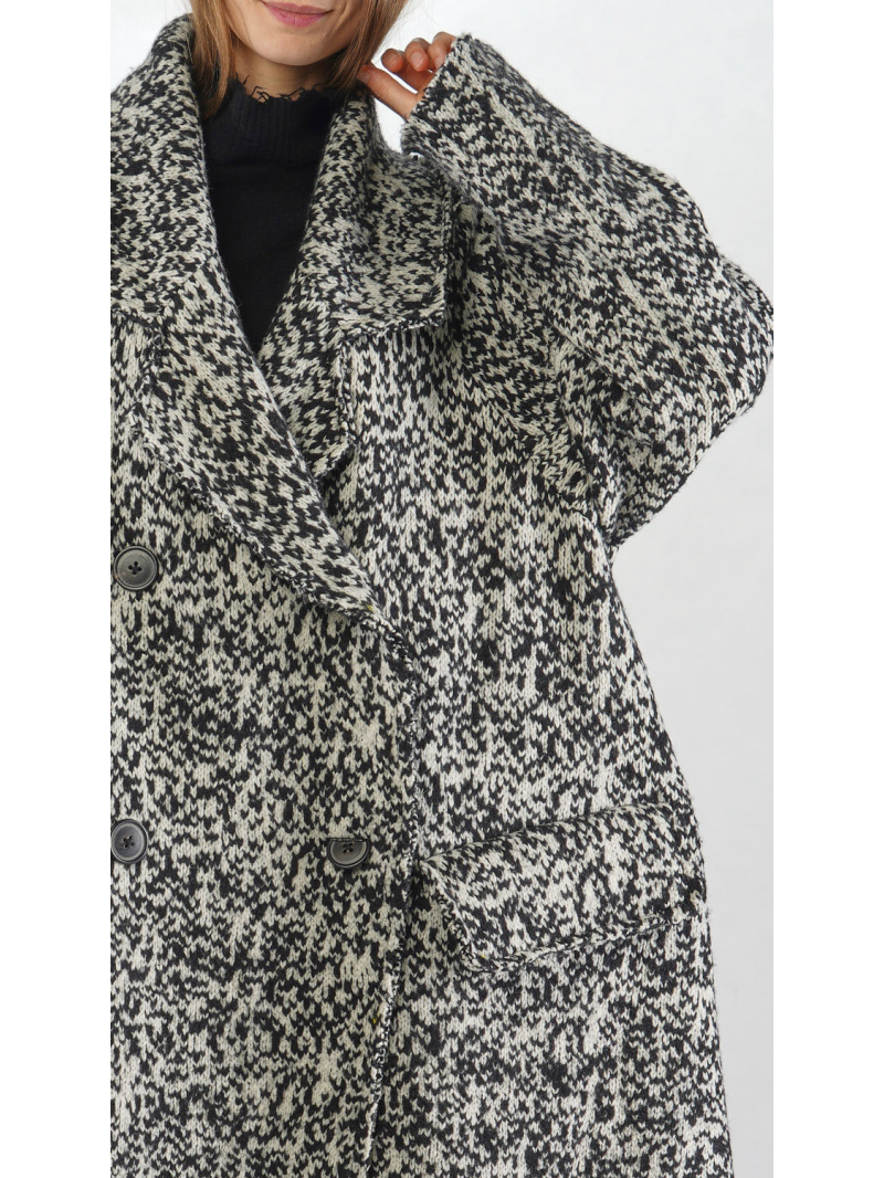 Rundholz - Manteau en tricot en forme de ballon avec détail monstre - 2251757201