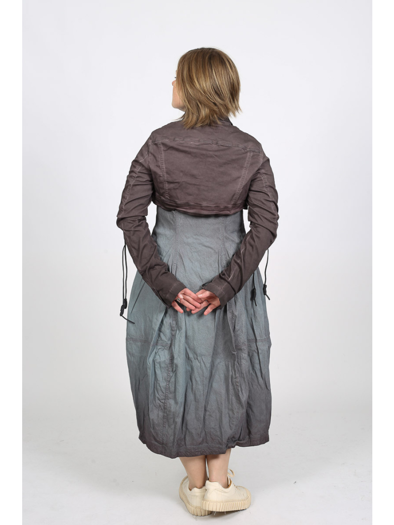 Rundholz DIP - Veste cintrée en coton peinte à la main avec laçage en cuir - 2252061106