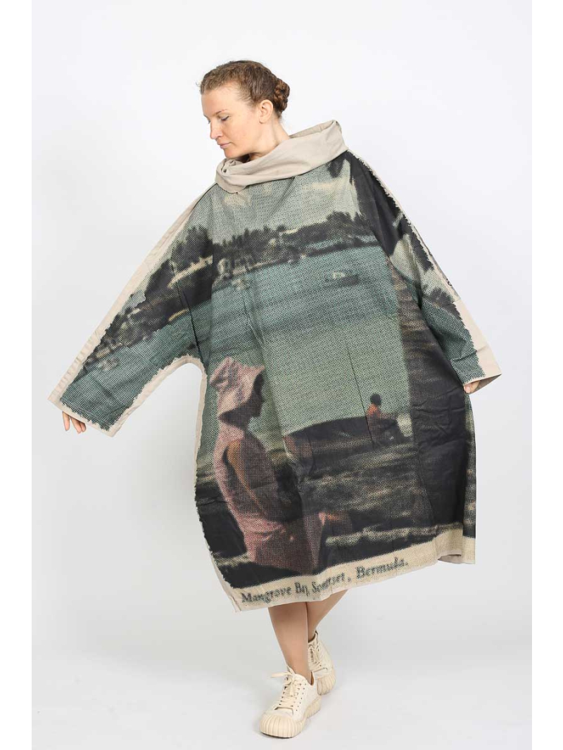 Rundholz DIP - Robe élégante en coton avec impression numérique pour femmes - 2252110911