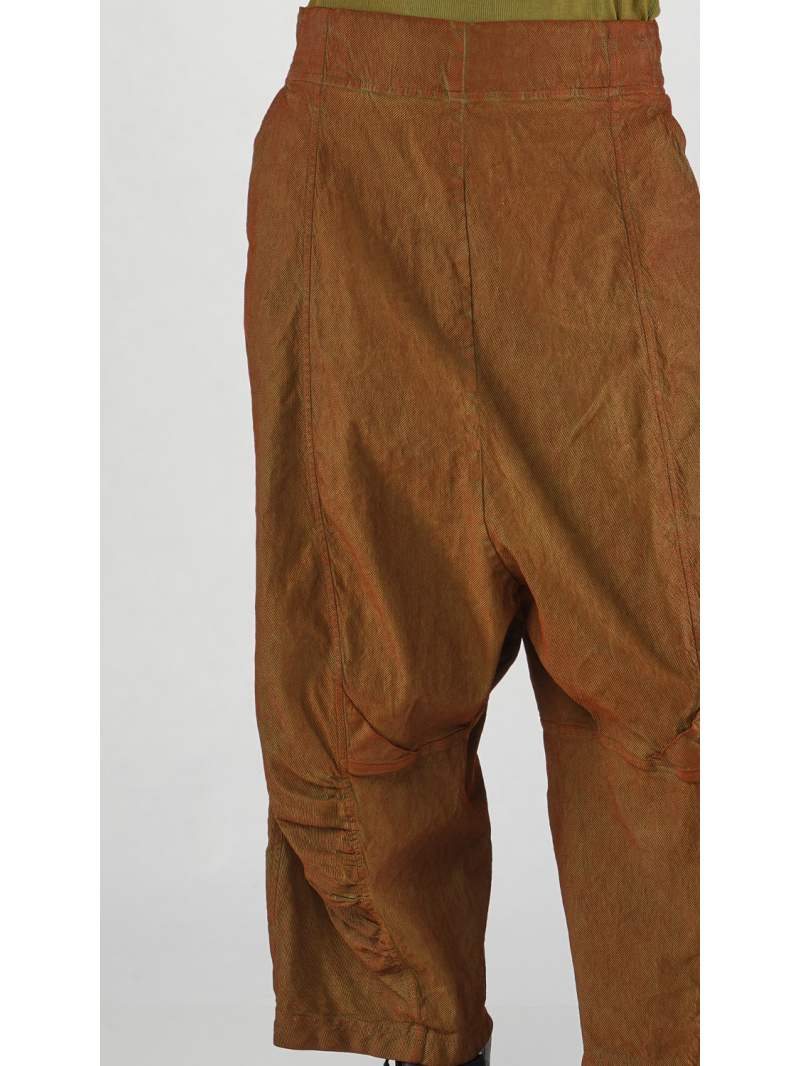 Rundholz DIP - Bicolor Baumwoll Twill Hose mit tiefer Schritthöhe - 2252120105