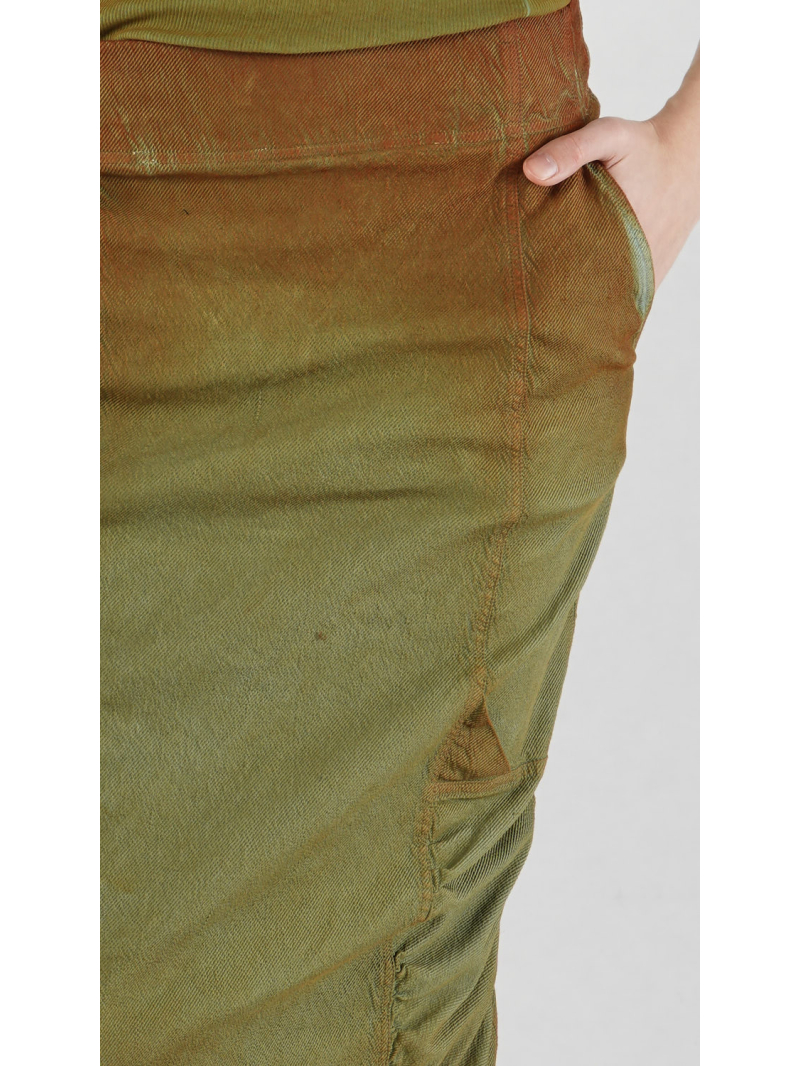 Rundholz DIP - Wadenlanger Bicolor Baumwoll Twill Rock - 2252120306