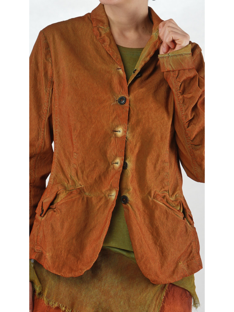 Rundholz DIP - Taillierte Baumwolljacke mit eleganter Kräuselpartie - 2252121101