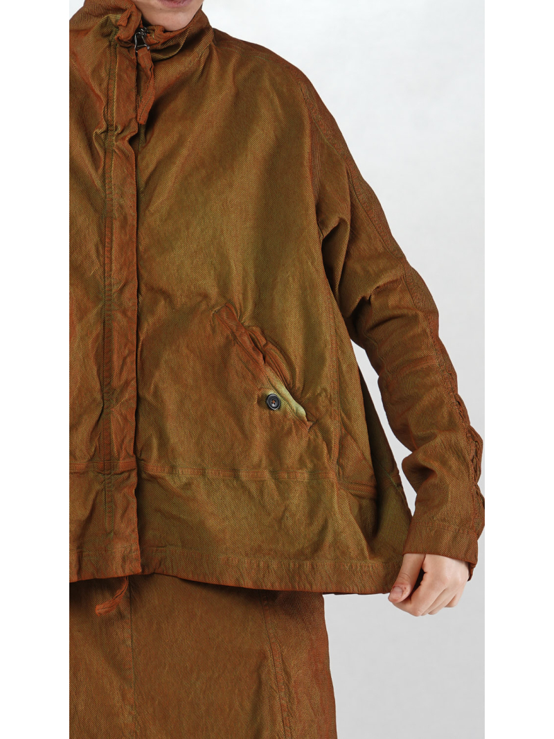 Rundholz DIP - A-förmige Bicolor Baumwoll Twill Jacke - 2252121108