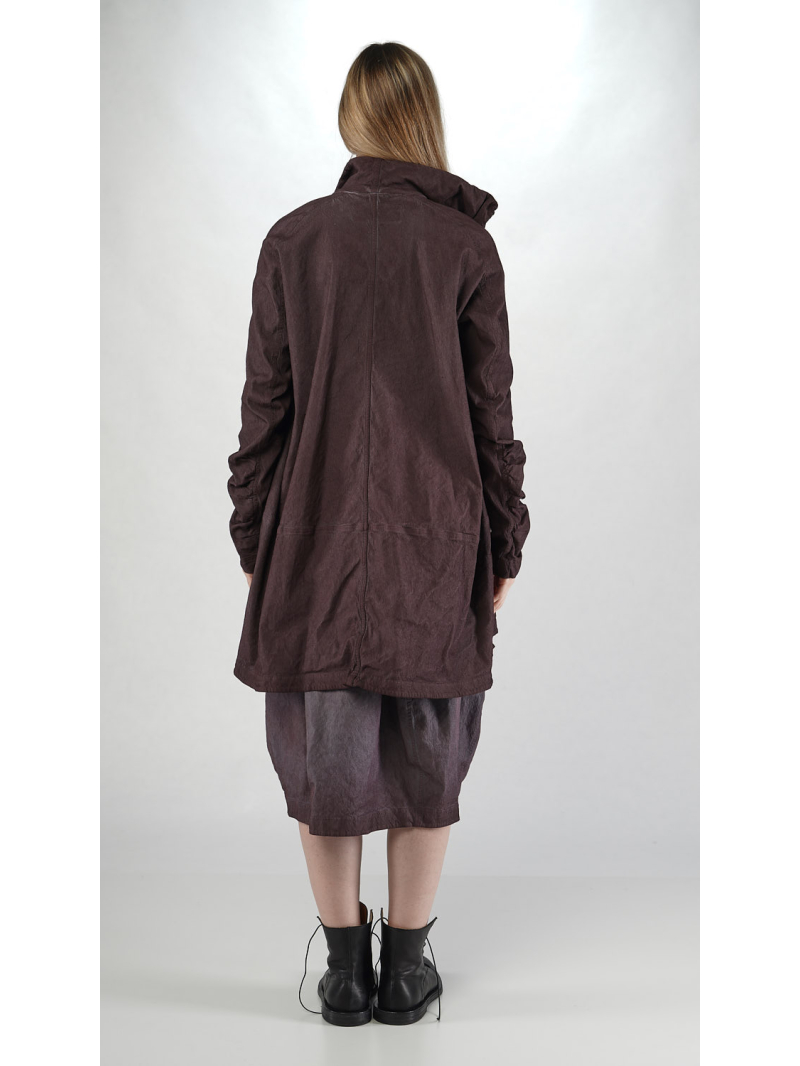 Rundholz DIP - Ausgestellter Bicolor Baumwoll Twillmantel - 2252121202