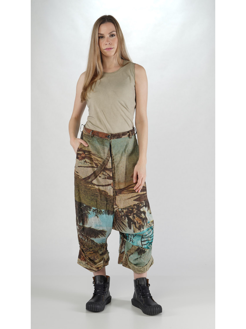 Rundholz DIP - Baggy Baumwoll voile Hose - 2252170105