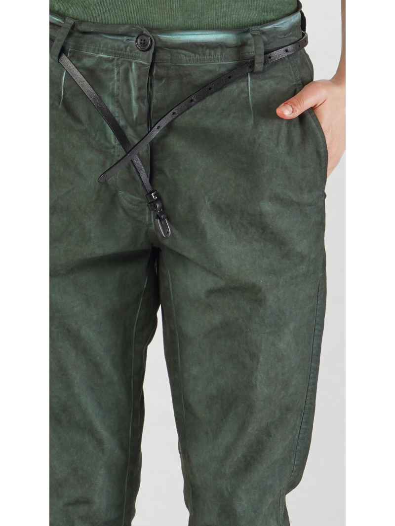 Rundholz DIP - Schmale Bicolor Baumwollstretch Hose - 2252190104