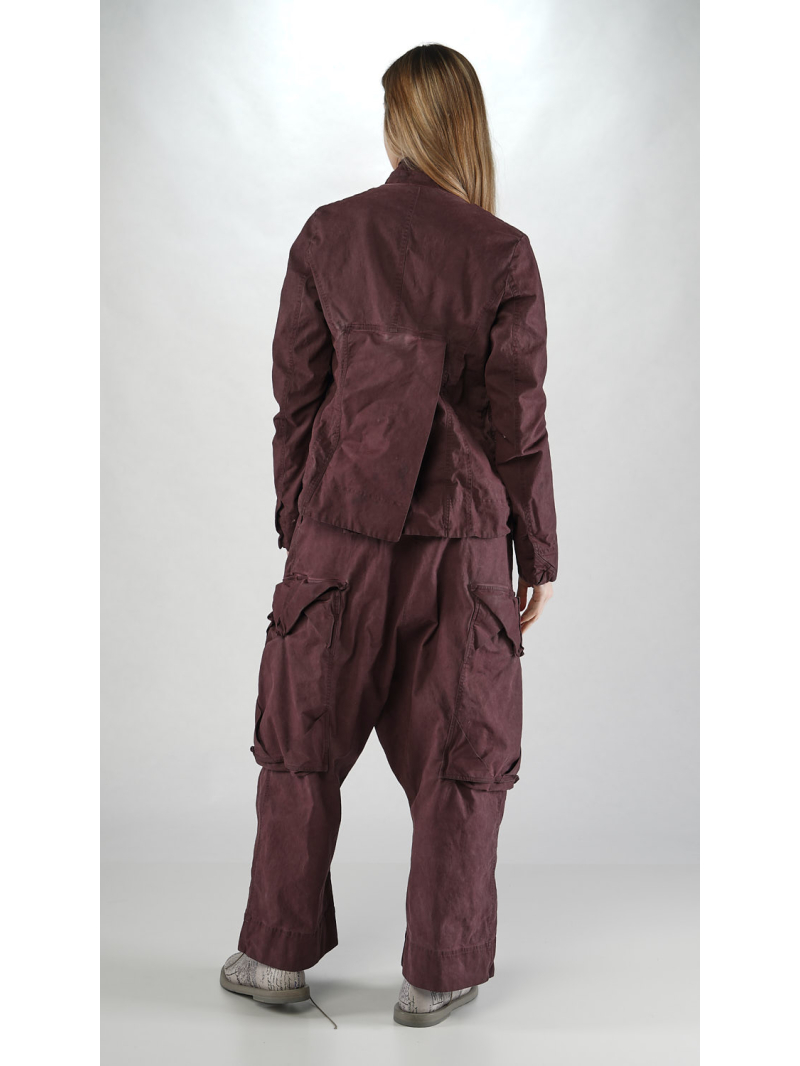 Rundholz DIP - Schmale Bicolor Baumwollstretch Jacke - 2252191103