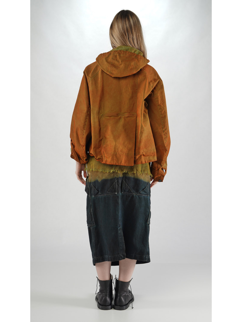 Rundholz DIP - Weite Bicolor Baumwollstretch Jacke - 2252191105