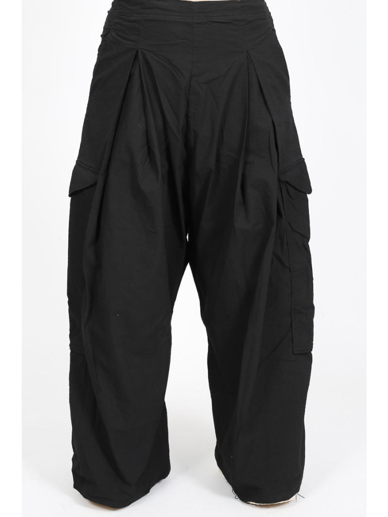 Bois rond DIP - pantalon évasé à plis creux de dip - 2252240102