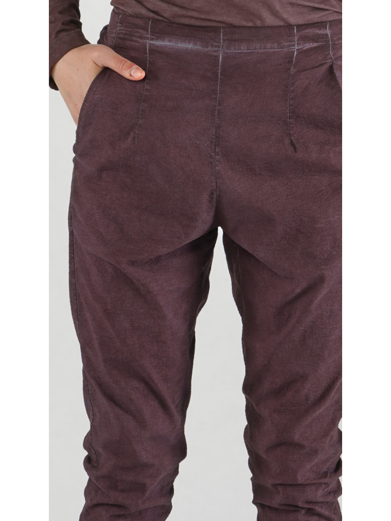 Rundholz DIP - Schmale Leinen Baumwoll Stretch Hose - 2252240104