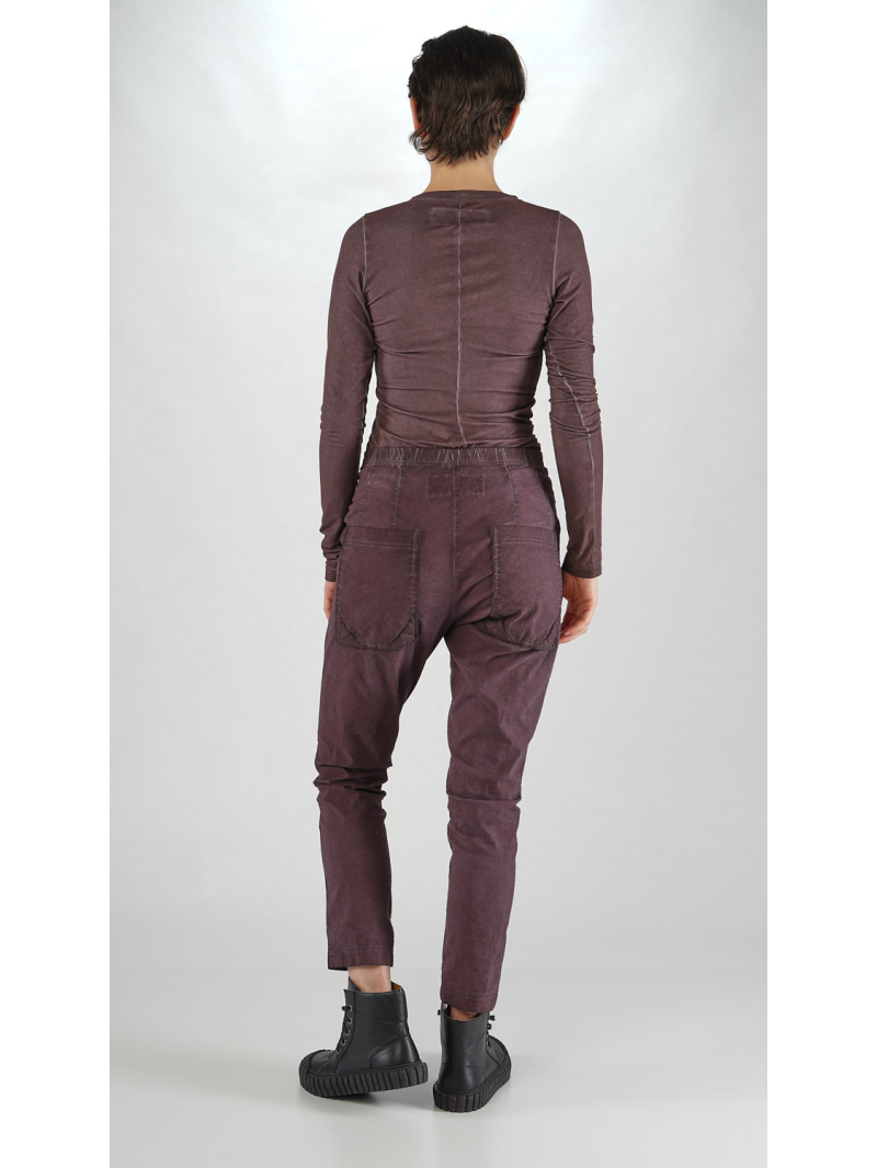 Rundholz DIP - Schmale Leinen Baumwoll Stretch Hose - 2252240104