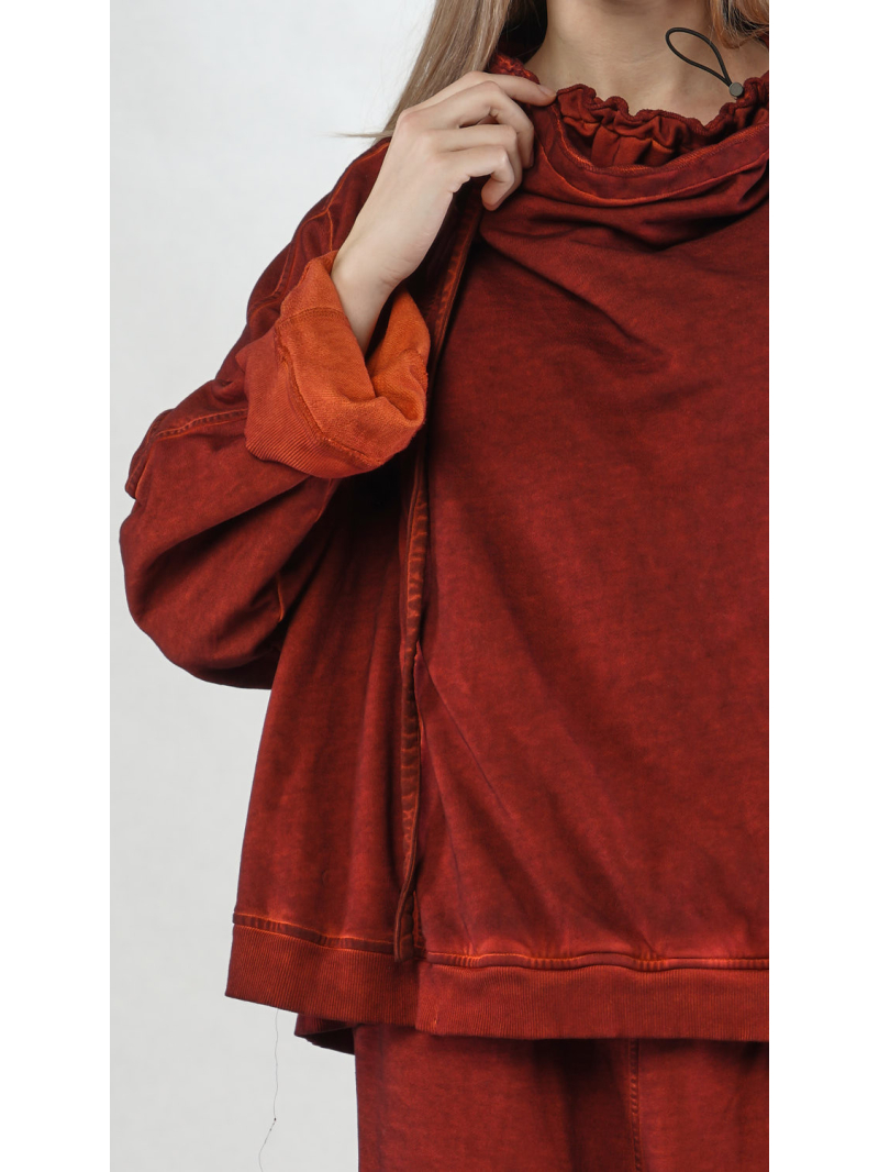 Bois rond DIP - Chemise large bicolore Thin French Terry - 2252270503