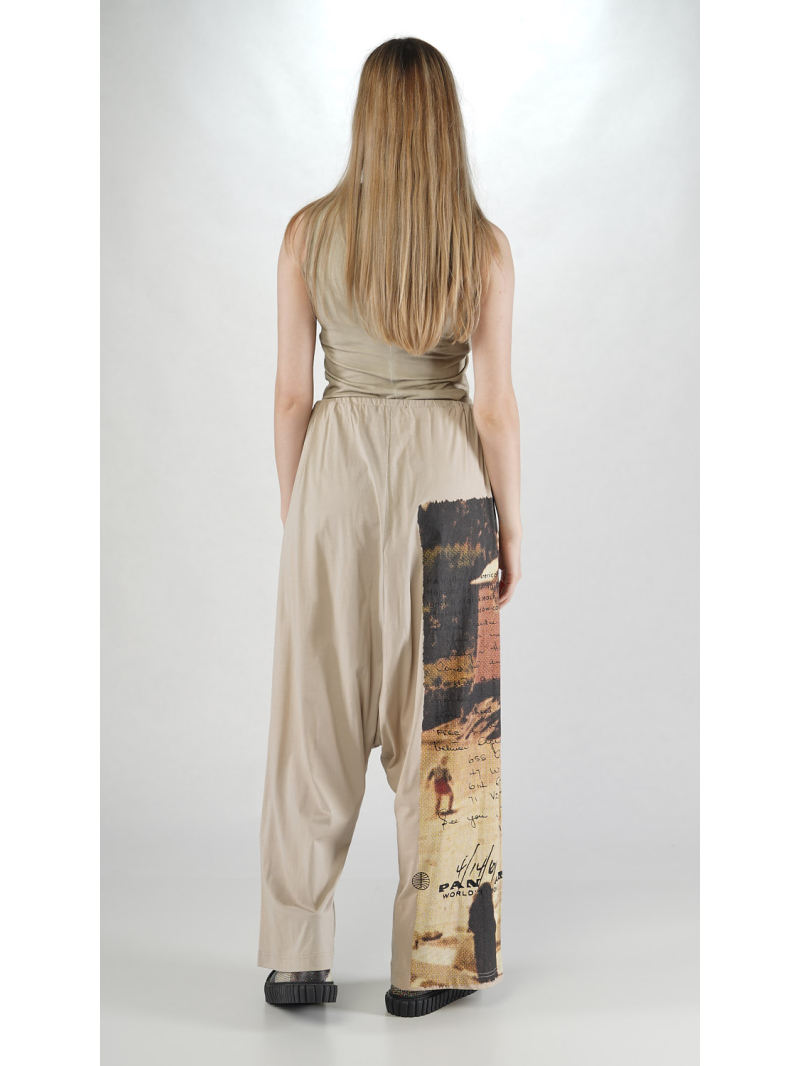 Rundholz DIP - Weite Jersey Hose mit Platziertem Digital Druck - 2252300101