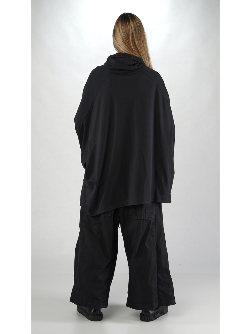 Rundholz DIP - Weites Jersey Kleid mit Platziertem Digital Druck - 2252300905