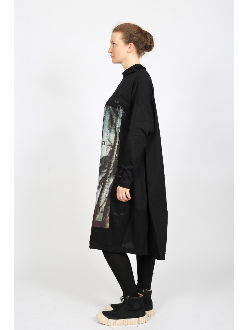 Bois rond DIP - Robe ballon élégante 100% coton avec impression - 2252300906